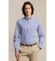 Polo Ralph Lauren Camicia in popeline elasticizzato blu slim fit
