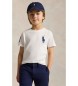 Polo Ralph Lauren Camiseta Big Pony de punto de algodón blanco