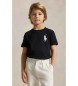 Polo Ralph Lauren Camiseta Big Pony de punto de algod�n negro