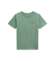 Polo Ralph Lauren Cotton knit t-shirt with green pocket