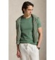 Polo Ralph Lauren T-shirt en maille Custom Slim Fit vert