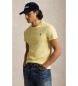 Polo Ralph Lauren T-shirt en maille Custom Slim Fit jaune