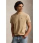 Polo Ralph Lauren T-shirt en maille Custom Slim Fit beige
