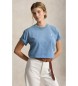 Polo Ralph Lauren Blå strikcotton t-shirt