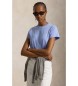 Polo Ralph Lauren T-shirt en coton tricoté Classic Fit bleu clair