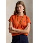 Polo Ralph Lauren T-shirt en maille de coton Classic Fit orange