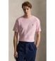 Polo Ralph Lauren T-shirt de malha turca Classic Fit cor-de-rosa