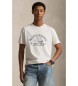 Polo Ralph Lauren T-shirt de malha estampada Classic Fit em branco