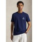 Polo Ralph Lauren Klassisches Fit marineblaues Jersey-Strick-T-Shirt