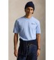 Polo Ralph Lauren T-shirt de malha em jersey azul claro de corte descontraído