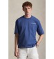 Polo Ralph Lauren T-shirt de malha de ajuste descontraído azul