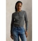 Polo Ralph Lauren Cardigan di lana con collo rotondo grigio
