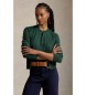 Polo Ralph Lauren Cardigan de algodão e elástico verde