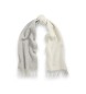 Polo Ralph Lauren Sciarpa di lana con frange bianco crema