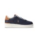Polo Ralph Lauren Masters Court Turnschuhe aus navyfarbenem Leder