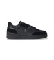 Polo Ralph Lauren Baskets Open Masters en cuir et daim noirs