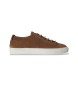 Polo Ralph Lauren Jermain - Baskets en cuir de veau velours marron
