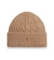 Polo Ralph Lauren Brown cable knit cotton hat