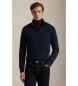Polo Ralph Lauren Marinblå tröja med halvgenomskinlighet