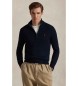 Polo Ralph Lauren Jersey de algod�n con cremallera corta marino
