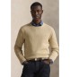 Polo Ralph Lauren Pull en coton beige � col ras du cou