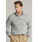 Polo Ralph Lauren Bomuldssweater med grå halvhøj krave