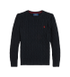 Polo Ralph Lauren Jersey de algodón en punto de ochos negro