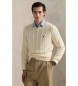 Polo Ralph Lauren Maglione in cotone lavorato a maglia beige