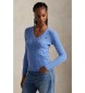 Polo Ralph Lauren Camisola de caxemira e lã azul