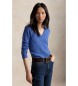 Polo Ralph Lauren Camisola de caxemira e lã azul