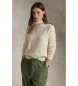 Polo Ralph Lauren Pull en laine à col roulé blanc crème