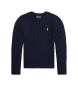 Polo Ralph Lauren Pull en laine et cachemire marine
