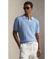 Polo Ralph Lauren Jersey de linho com decote aberto azul