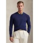 Polo Ralph Lauren Jersey de mezcla de lino y el�stico marino