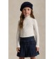 Polo Ralph Lauren Jersey côtelé en modal et coton blanc cassé