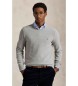 Polo Ralph Lauren Pulover iz sive bombažne pletenine pique