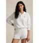 Polo Ralph Lauren Weißes Poloshirt aus leichtem Frottee