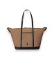 Polo Ralph Lauren Borsa tote shopper grande in tela marrone