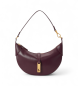 Polo Ralph Lauren Borsa a spalla Polo ID mini in pelle di vitello bordeaux