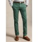 Polo Ralph Lauren Calça chino Slim Fit elástica verde