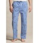 Polo Ralph Lauren Pantalon de pyjama en coton à rayures bleu