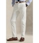 Polo Ralph Lauren Pantalón Jarrett de satén Slim Fit blanco