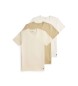 Polo Ralph Lauren Set van 3 T-shirts met ronde hals beige, wit