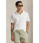 Polo Ralph Lauren Katoen en linnen poloshirt Standaard Fit wit
