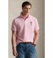 Polo Ralph Lauren Bear Custom Slim Pique Polo Camisa p�lo cor-de-rosa