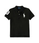 Polo Ralph Lauren Polo de piqué de algodón con Big Pony negro
