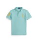 Polo Ralph Lauren Polo en coton piqu� avec Big Pony turquoise