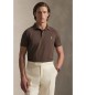 Polo Ralph Lauren Polo en piqu� stretch Custom Slim Fit marron