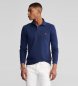 Polo Ralph Lauren Slim fit long sleeve pique polo shirt navy
