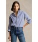 Polo Ralph Lauren Camisa de algodón con rayas Relaxed Fit azul